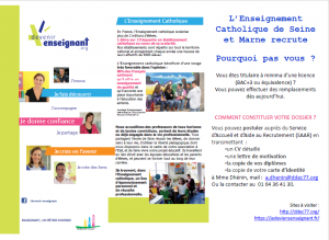 DEVENIR ENSEIGNANT EN SEINE ET MARNE